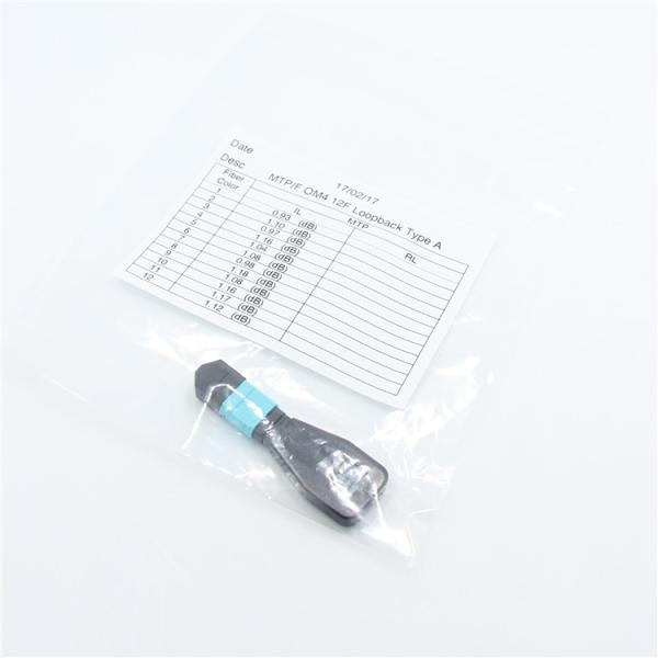 PVC LSZH Jacket Optical Fiber Patch Cord Loopback MPO Connector Male Female Polarity A