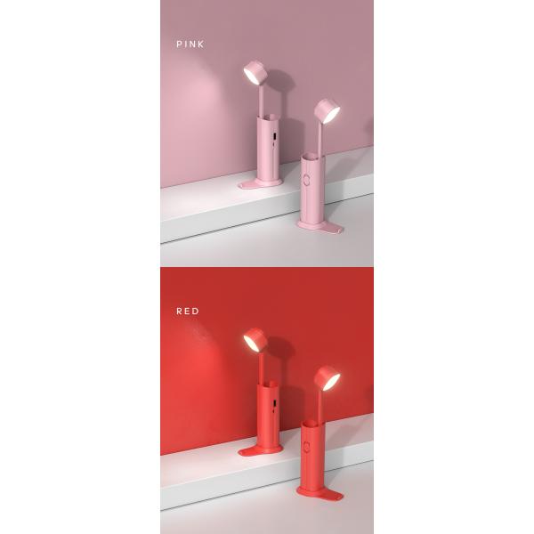 Comfortable Soft Light LED Rechargeable Table Lamp with 90 Ra Color Rendering Index