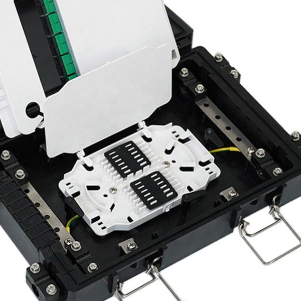 FTTH 24 Core Aerial Hinged Fosc Fiber Optic Closure 2 In 2 Out