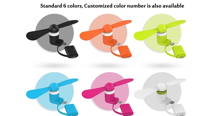 Light Weight 3 In 1 Type C Bendable USB Charging Mini Fan