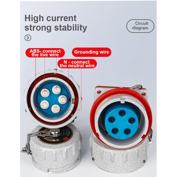 Explosion Proof Non Sparking Pin Plug Connector Aviation Industry Socket Three Four Five Core Single Phase Level Fixed 220V