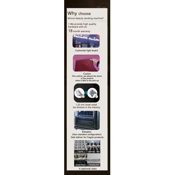 New Design Digital Screen Beauty Products Vending Cosmetics Eyelash Lipstick Vending Machine