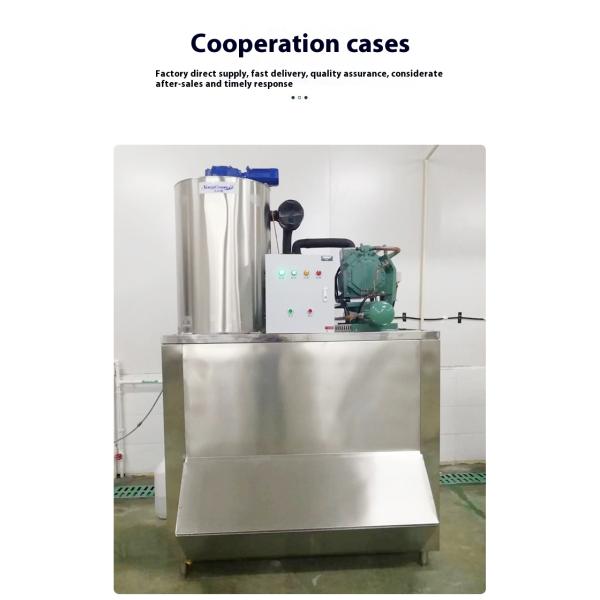 1000kg Commercial Square Ice Machine Personalized Transparent White Ice Cube Water Cooling for Home Use Edible Drink Addition