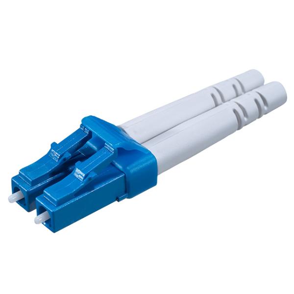 Blue Green Multimode Duplex LC Optic Fiber Cable Connectors for FTTX Network