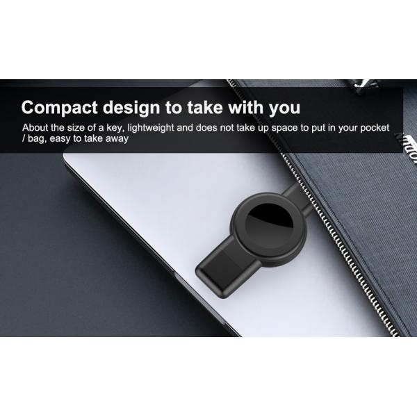 2.5W Smart Watch Charger White/Black Color USB TYPE C Input Interface 5V Output Voltage