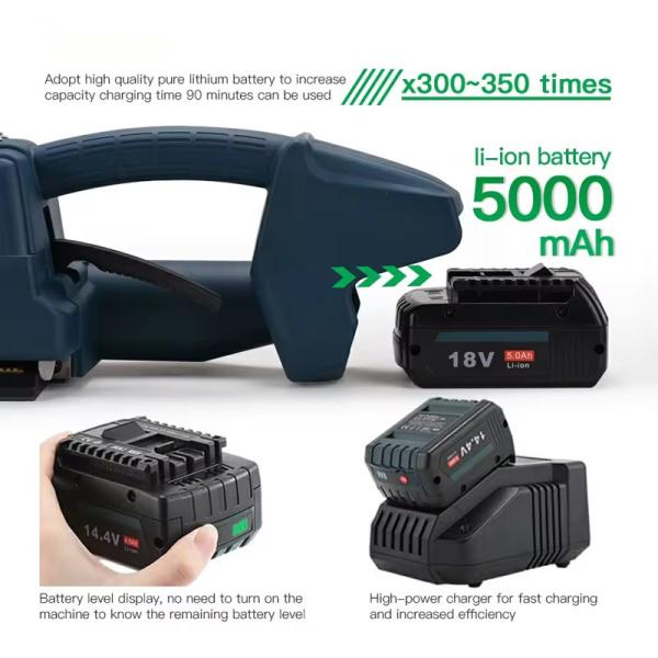 Automatic Grade Automatic Handheld PP PET Strapping Machine Tools Plastic Steel Baler