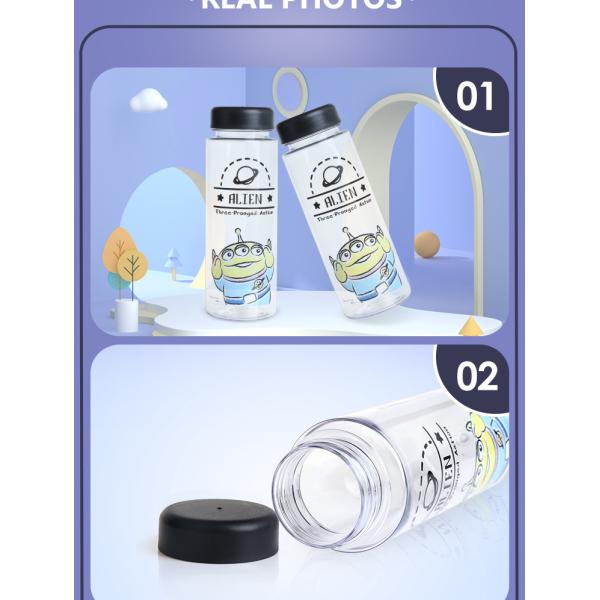 Cartoon design children's plastic drinking cups with LIDS