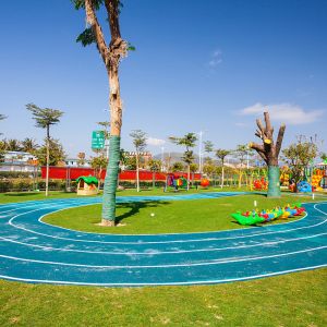 Quality Shockproof Two Layer EPDM Jogging Track Material Red High Elasticity for sale