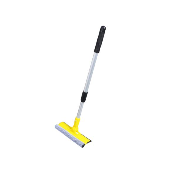 PP Sponge Iron Material Window Cleaning Squeegee With Telescopic Handle