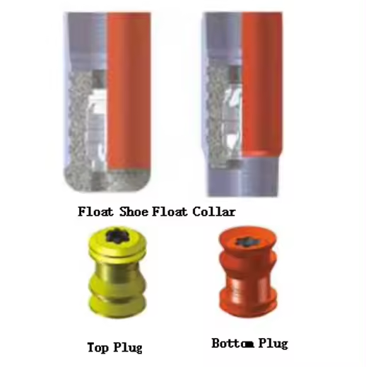 Api 7-5/8" single valve eccentric nose multiple flank jets cement float shoe with J55 LTC
