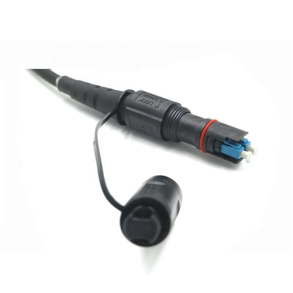 Duplex LC To LC Fiber Optic Patch Cord Field Installable Corning Optitap H Connector