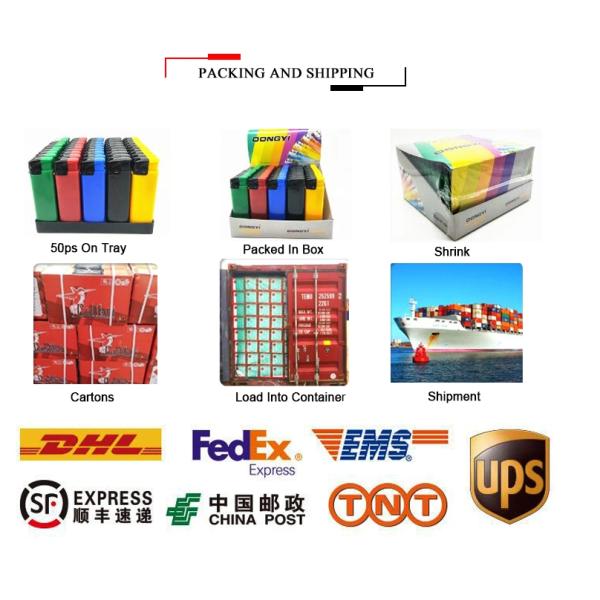 Manufacturer Solid Five Colors Cases and Press Button Cigarette Lighter