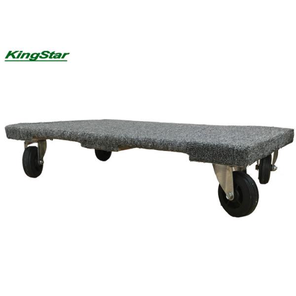 Solid Deck Plywood Moving Dolly With Thick Carpet 1000 Lbs Loading Capacity