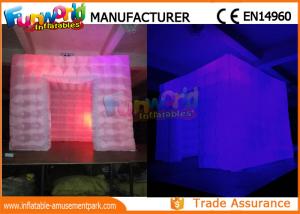 China Custom Inflatable Cube Tent / Led Inflatable Air Tent Trade Show Room on sale
