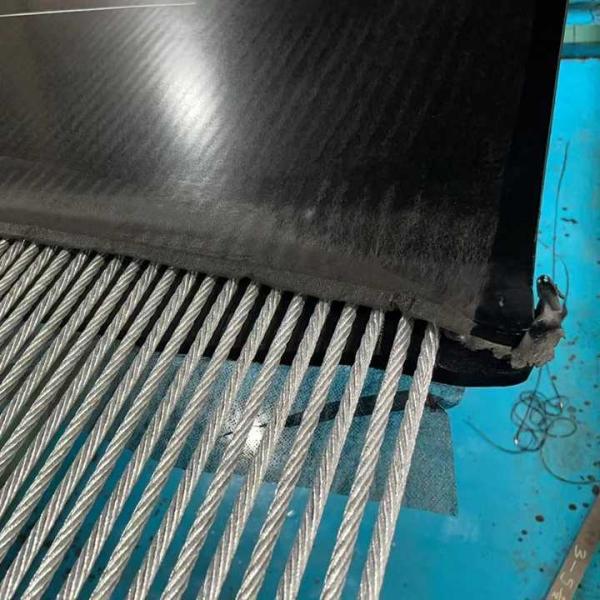 Cement Black Steel Cord Conveyor Belts 700mm Width