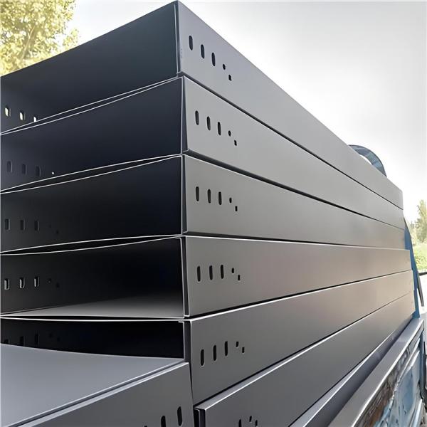 Solid Bottom Type Cable Tray Wall Mounted Weather Resistance And Easy Installation