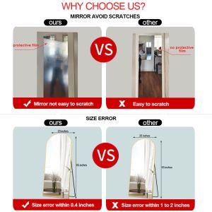 Rectangular Dressing Mirror for Sleek and Streamlined Design
