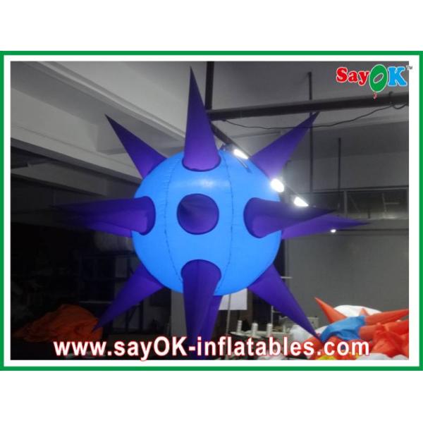 Hanging Inflatable Lighting Decoration , Purple 2m Inflatable Led Star