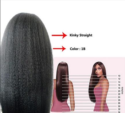 Buy 12 Inch Real Natural Human Hair Wigs Kinky Straight Tangle Free at wholesale prices