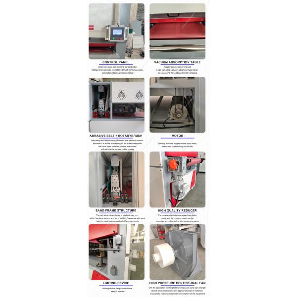 Fixed Method Negative Pressure and Magnetic Suction Dual System Edge Rounding Machine