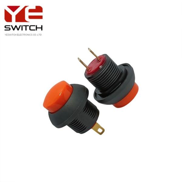 Yeswitch 12mm IP68 High Push Orange Button Switches