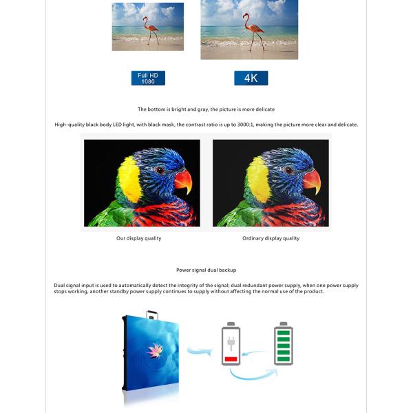 P10 P1.667 DIP LED Display SMD LED Screen Brightness Adjustable