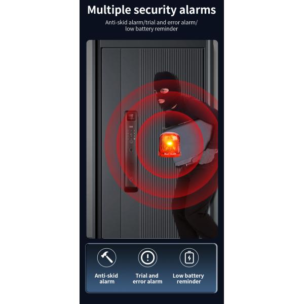 3D Face Smart Door Lock Fingerprint Video Calling Home Lock