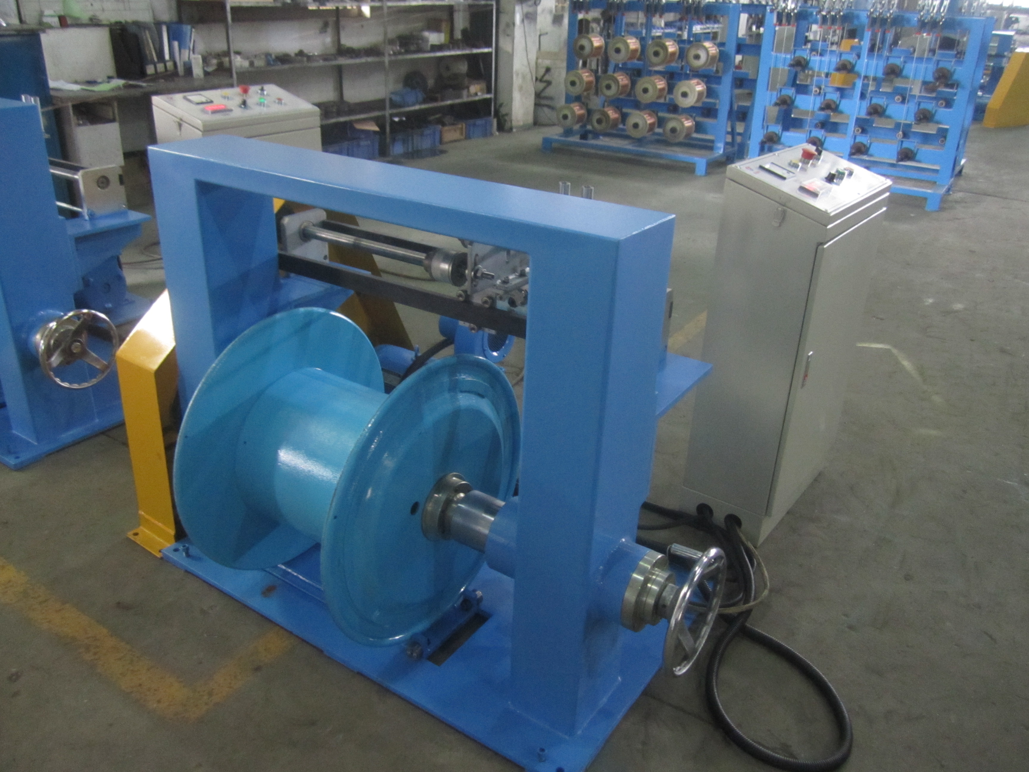 Double Twist Buncher Copper Wire Take Up Machine 1600Mm Bobbin
