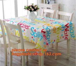 Quality Table cloth PVC non-woven cloth waterproof cloth mat oil proof plastic tablecloth table clothdigital printed printed pvc for sale