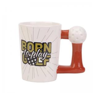 Quality Coffee Mug Golf Ball Custom Ball Shape Ceramic Drinkware any Volume ceramic coffee Mugs for sale