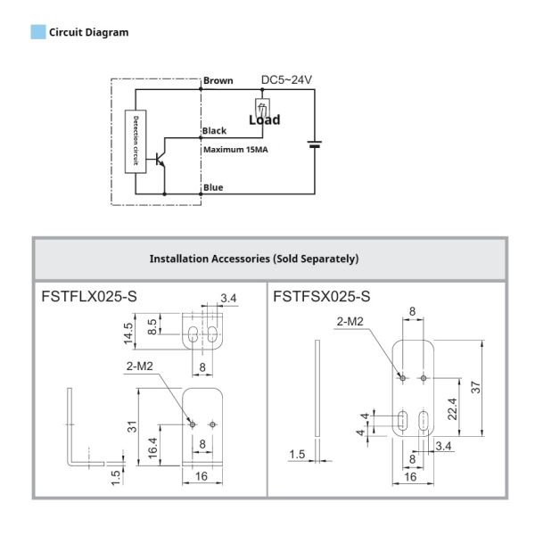 NPN Type Normally Opened Reed Switch Magnetic Proximity Sensor for Machine Security and Safety Equipment
