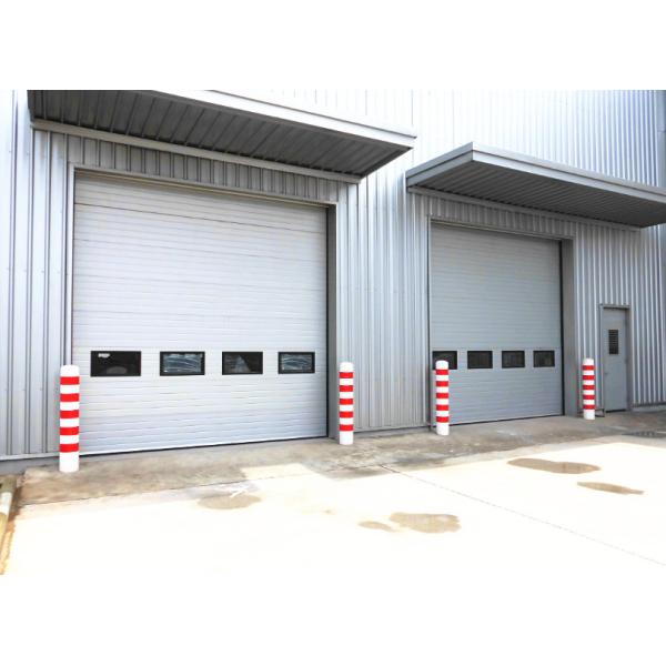 Automatic Vertical Lifting Industrial Sectional Doors Polyurethane Foam Insulation