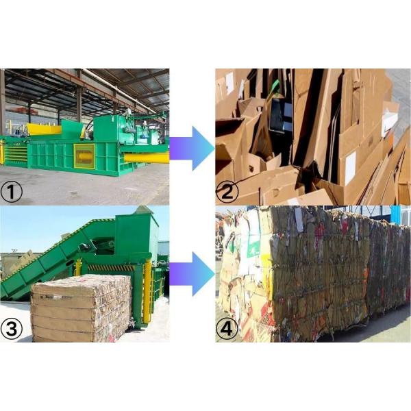 Horizontal Baling Press Machine Cuboid Shape Final Product Shape Cube Initial Payment