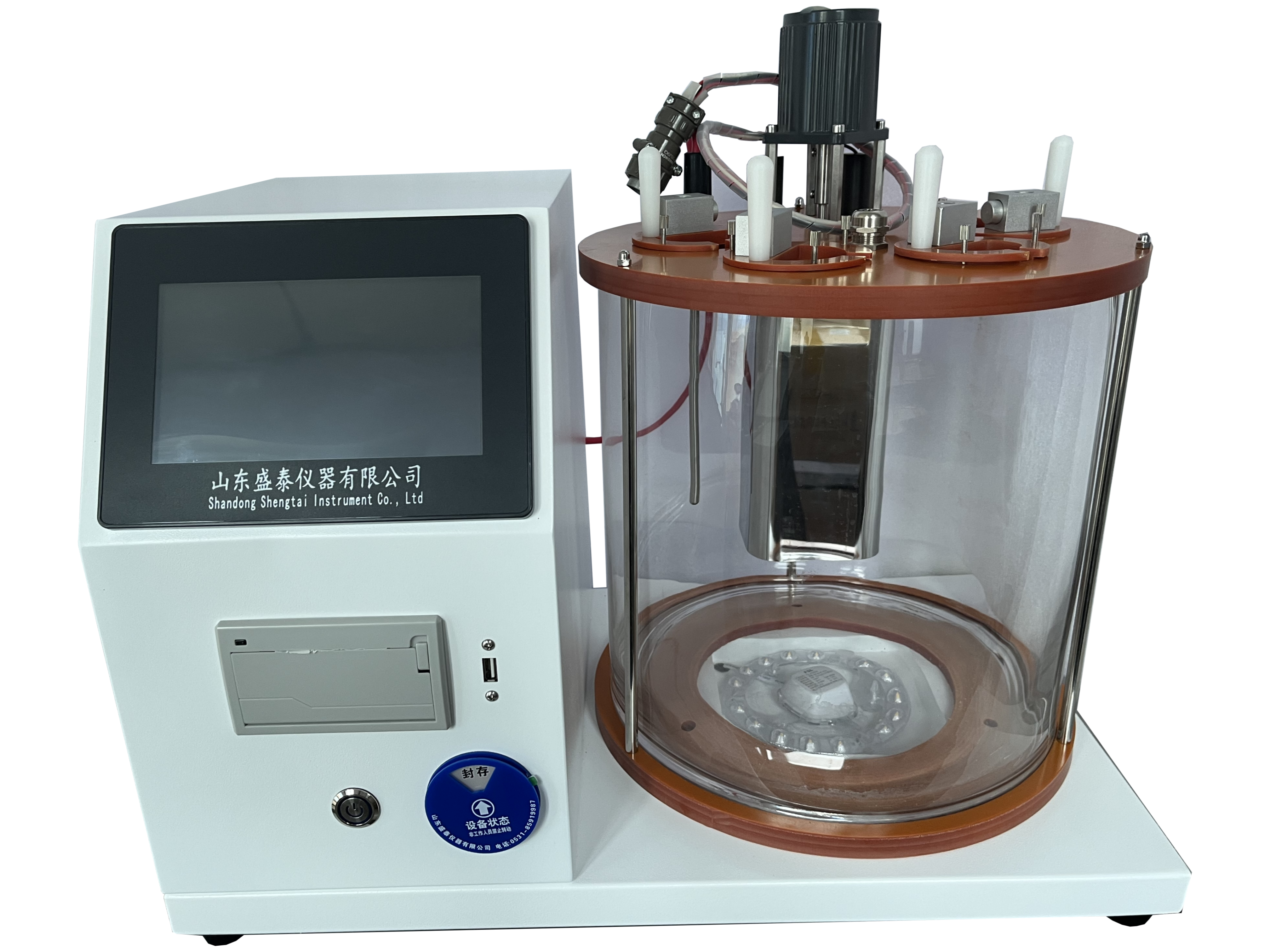 4 Holes Automatic Motion Viscometer Temp RT ～ 100℃ Timing 0.05s ～ 59min59.59s ASTM D445