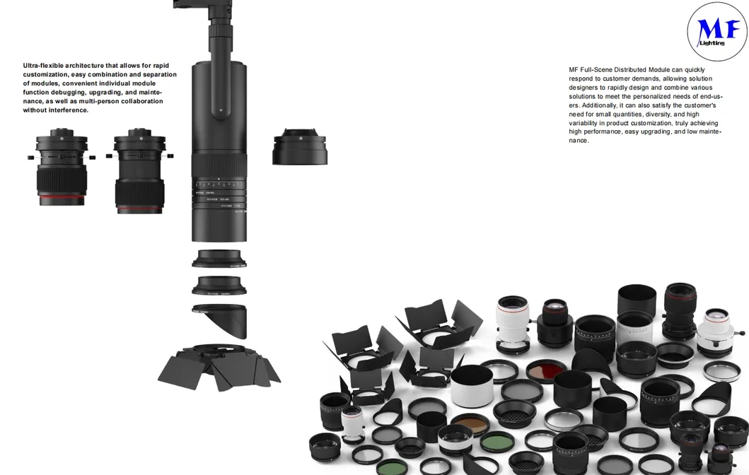 Versatile Precision Shaping Gobo Projector LED Contour Spotlight Track Light for Museum Art Gallery Commercial Lighting