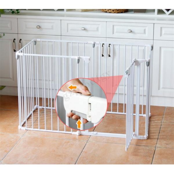 Childproof Metal Foldable Baby Playpen Iron PP Material Multipurpose