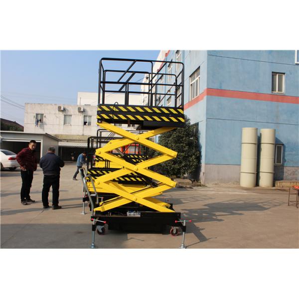 Portable Mobile Scissor Lift Table With Extendable Platform Anti Explosion Valves