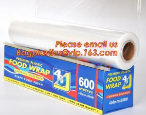 China Biodegradable Food Wrap, PE PVC Cling Film, PLA Cling Wrap With Slide Cutter, Alu Foil Roll, Parchment on sale
