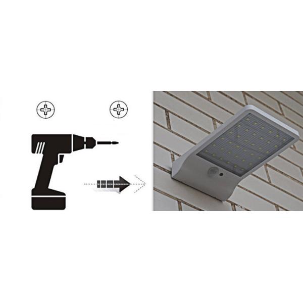 SMD 2835 Solar Powered Garden Lights Rechargeable High Storage Rate Rainproof