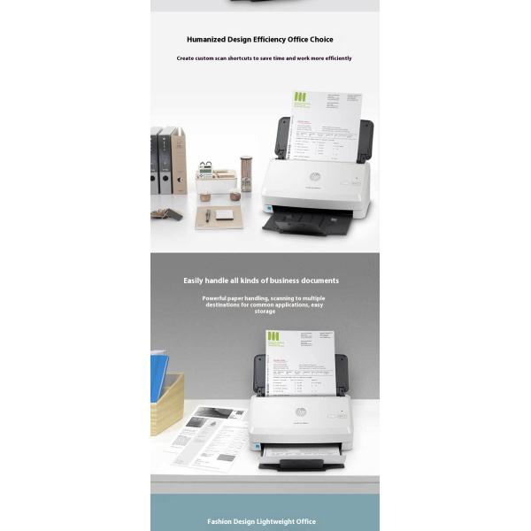 HP High-Speed Automatic Double Sided A4 Color Scanner 2000s2 5000s5 5000s4 7000s3 Printers USB Stock Scanning Documents