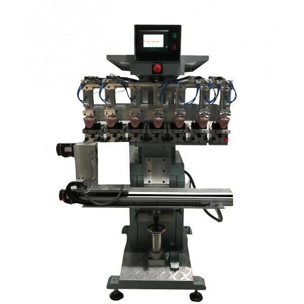 Seven Color Servo Driven Semi Automatic Pad Printing Machine Is Suitable For Large Area Printing