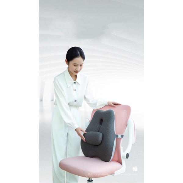 Memory Foam Back Cushion Office Support Adjustable Back Pad Lumbar Cushion Custom Logo