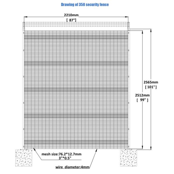 358 Anti Climb Fence 358 mesh fencing panels