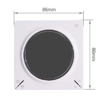 Seven Day Weekly Programming Thermostat Circular Screen Heated Floor Controller