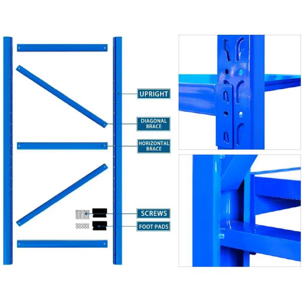 B16 Medium Duty Rack Carton Box Storage rack Long Span Rack Warehouse Storage Racking