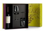 Handmade Flat Pack Wine Packaging Box Cardboard Customized Shape