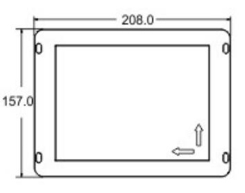 Passenger Elevator LCD Display DC18 - 30V Voltage 162mm * 121.5mm Visible Size
