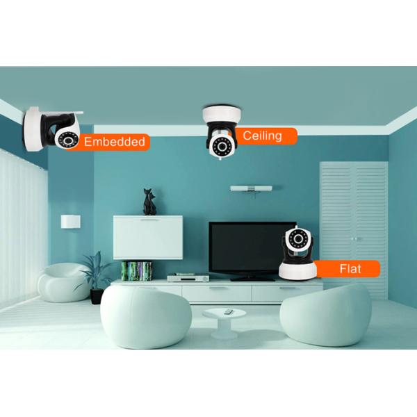 1.0M Pixels 720P PTZ Camera CCTV Security / Indoor Robot IP Camera With SD Card Slot