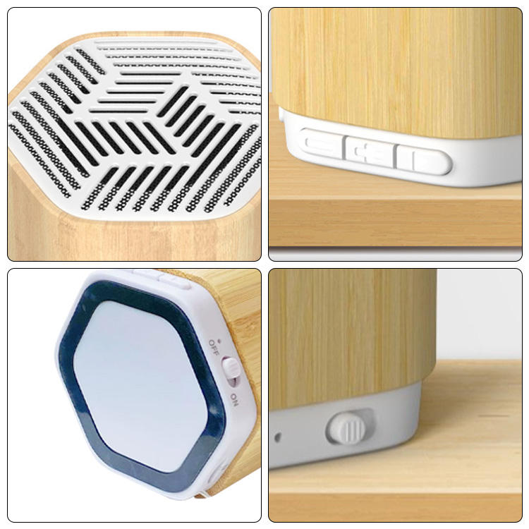 Bamboo Wood Portable Smart Speaker