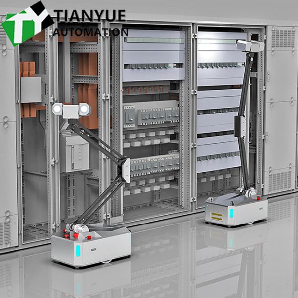 AMR Autonomous Mobile Robot with Differential Wheel Drivetrain and Bidirectional Movement for Industrial Inspection